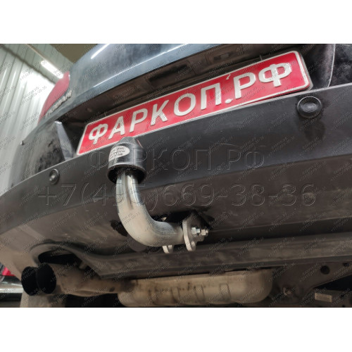 V069A GALIA Полностью оцинкованный фаркоп на Volkswagen Tiguan 2007-2016, Tiguan 2 2016-2024, Audi Q3 2011-2019, 2019-2025, SEAT Tarraco 2018-2024. Тип шара: A. Невидимый вырез бампера. Нагрузки: 2500/140 кг, масса фаркопа 15,1 кг
