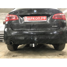 4757-A ORIS Фаркоп на BMW X1 F48 2015-2022, BMW 2-Series Active Tourer F45 2014-2021, BMW 2-Series Gran Tourer F46 2015-2021 без выреза в бампере. Тип шара: A. Нагрузки: 2000/80 кг, масса фаркопа 18,5 