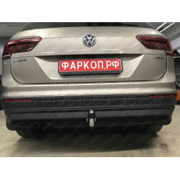 V069A GALIA Полностью оцинкованный фаркоп на Volkswagen Tiguan 2007-2016, Tiguan 2 2016-2024, Audi Q3 2011-2019, 2019-2025, SEAT Tarraco 2018-2024. Тип шара: A. Невидимый вырез бампера. Нагруз
