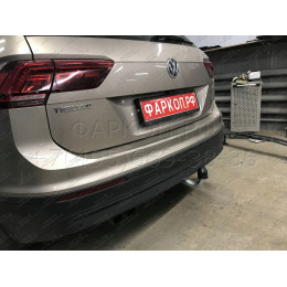 V069A GALIA Полностью оцинкованный фаркоп на Volkswagen Tiguan 2007-2016, Tiguan 2 2016-2024, Audi Q3 2011-2019, 2019-2025, SEAT Tarraco 2018-2024. Тип шара: A. Невидимый вырез бампера. Нагруз