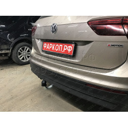 V069A GALIA Полностью оцинкованный фаркоп на Volkswagen Tiguan 2007-2016, Tiguan 2 2016-2024, Audi Q3 2011-2019, 2019-2025, SEAT Tarraco 2018-2024. Тип шара: A. Невидимый вырез бампера. Нагруз