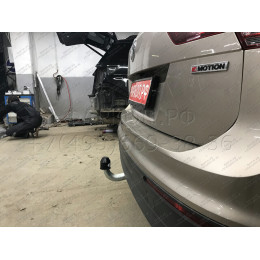 V069A GALIA Полностью оцинкованный фаркоп на Volkswagen Tiguan 2007-2016, Tiguan 2 2016-2024, Audi Q3 2011-2019, 2019-2025, SEAT Tarraco 2018-2024. Тип шара: A. Невидимый вырез бампера. Нагруз