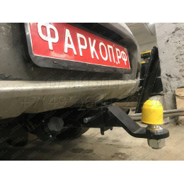 FA 0958-E Бизон Фаркоп на Mitsubishi Outlander 2003-2007 без подрезки бампера. Тип шара: E (легкосъемный шар под квадрат). Нагрузки: 2700/120 кг. Не комплектуется эл