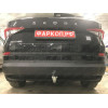 V069A GALIA Полностью оцинкованный фаркоп на Volkswagen Tiguan 2007-2016, Tiguan 2 2016-2024, Audi Q3 2011-2019, 2019-2025, SEAT Tarraco 2018-2024. Тип шара: A. Невидимый вырез бампера. Нагрузки: 2500/140 кг, масса фаркопа 15,1 кг