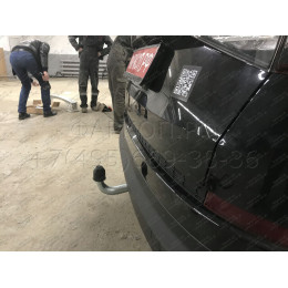 V069A GALIA Полностью оцинкованный фаркоп на Volkswagen Tiguan 2007-2016, Tiguan 2 2016-2024, Audi Q3 2011-2019, 2019-2025, SEAT Tarraco 2018-2024. Тип шара: A. Невидимый вырез бампера. Нагруз