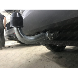 V069A GALIA Полностью оцинкованный фаркоп на Volkswagen Tiguan 2007-2016, Tiguan 2 2016-2024, Audi Q3 2011-2019, 2019-2025, SEAT Tarraco 2018-2024. Тип шара: A. Невидимый вырез бампера. Нагруз
