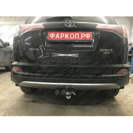 FA 0160-E Бизон Фаркоп на Toyota RAV4 2012-2019. Дорестайлинг без подрезки бампера, рестайлинг с подрезкой бампера. Тип шара: E (легкосъемный шар под квадр