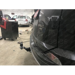 FA 0160-E Бизон Фаркоп на Toyota RAV4 2012-2019. Дорестайлинг без подрезки бампера, рестайлинг с подрезкой бампера. Тип шара: E (легкосъемный шар под квадр