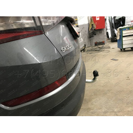 V069A GALIA Полностью оцинкованный фаркоп на Volkswagen Tiguan 2007-2016, Tiguan 2 2016-2024, Audi Q3 2011-2019, 2019-2025, SEAT Tarraco 2018-2024. Тип шара: A. Невидимый вырез бампера. Нагруз