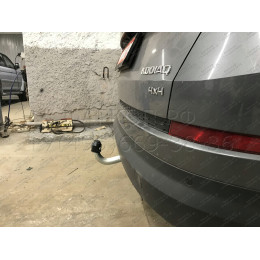 V069A GALIA Полностью оцинкованный фаркоп на Volkswagen Tiguan 2007-2016, Tiguan 2 2016-2024, Audi Q3 2011-2019, 2019-2025, SEAT Tarraco 2018-2024. Тип шара: A. Невидимый вырез бампера. Нагруз