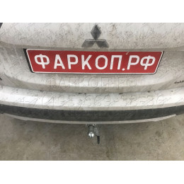 M126C GALIA Полностью оцинкованный фаркоп на Mitsubishi Outlander 2012-2019, 2019-2022. Подрозетник убирается за бампер. Тип шара: C (горизонтальный съемный). Подре