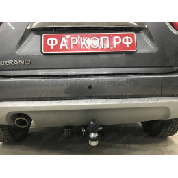 FA 0170-E Бизон Фаркоп на Renault Duster 2010-2021, Nissan Terrano 2014-2022, Renault Kaptur 2016-2022 без подрезки бампера. Тип шара: E (легкосъемный шар под квадрат). Нагрузки: 2500/