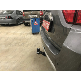 FA 0170-E Бизон Фаркоп на Renault Duster 2010-2021, Nissan Terrano 2014-2022, Renault Kaptur 2016-2022 без подрезки бампера. Тип шара: E (легкосъемный шар под квадрат). Нагрузки: 2500/