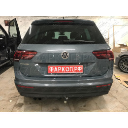 V069A GALIA Полностью оцинкованный фаркоп на Volkswagen Tiguan 2007-2016, Tiguan 2 2016-2024, Audi Q3 2011-2019, 2019-2025, SEAT Tarraco 2018-2024. Тип шара: A. Невидимый вырез бампера. Нагруз