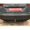 V069A GALIA Полностью оцинкованный фаркоп на Volkswagen Tiguan 2007-2016, Tiguan 2 2016-2024, Audi Q3 2011-2019, 2019-2025, SEAT Tarraco 2018-2024. Тип шара: A. Невидимый вырез бампера. Нагрузки: 2500/140 кг, масса фаркопа 15,1 кг