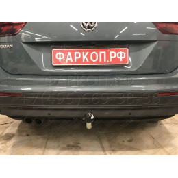 V069A GALIA Полностью оцинкованный фаркоп на Volkswagen Tiguan 2007-2016, Tiguan 2 2016-2024, Audi Q3 2011-2019, 2019-2025, SEAT Tarraco 2018-2024. Тип шара: A. Невидимый вырез бампера. Нагруз