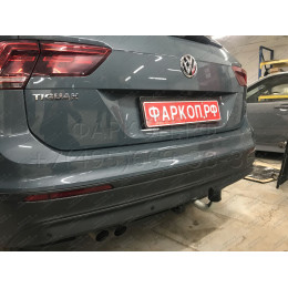 V069A GALIA Полностью оцинкованный фаркоп на Volkswagen Tiguan 2007-2016, Tiguan 2 2016-2024, Audi Q3 2011-2019, 2019-2025, SEAT Tarraco 2018-2024. Тип шара: A. Невидимый вырез бампера. Нагруз