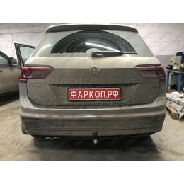 V069A GALIA Полностью оцинкованный фаркоп на Volkswagen Tiguan 2007-2016, Tiguan 2 2016-2024, Audi Q3 2011-2019, 2019-2025, SEAT Tarraco 2018-2024. Тип шара: A. Невидимый вырез бампера. Нагруз