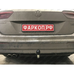 V069A GALIA Полностью оцинкованный фаркоп на Volkswagen Tiguan 2007-2016, Tiguan 2 2016-2024, Audi Q3 2011-2019, 2019-2025, SEAT Tarraco 2018-2024. Тип шара: A. Невидимый вырез бампера. Нагруз