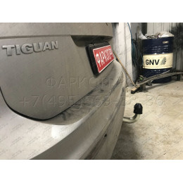 V069A GALIA Полностью оцинкованный фаркоп на Volkswagen Tiguan 2007-2016, Tiguan 2 2016-2024, Audi Q3 2011-2019, 2019-2025, SEAT Tarraco 2018-2024. Тип шара: A. Невидимый вырез бампера. Нагруз