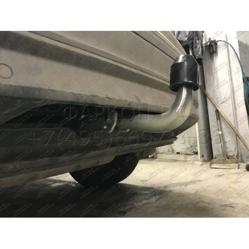 V069A GALIA Полностью оцинкованный фаркоп на Volkswagen Tiguan 2007-2016, Tiguan 2 2016-2024, Audi Q3 2011-2019, 2019-2025, SEAT Tarraco 2018-2024. Тип шара: A. Невидимый вырез бампера. Нагрузки: 2500/140 кг, масса фаркопа 15,1 кг