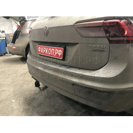 V069A GALIA Полностью оцинкованный фаркоп на Volkswagen Tiguan 2007-2016, Tiguan 2 2016-2024, Audi Q3 2011-2019, 2019-2025, SEAT Tarraco 2018-2024. Тип шара: A. Невидимый вырез бампера. Нагруз