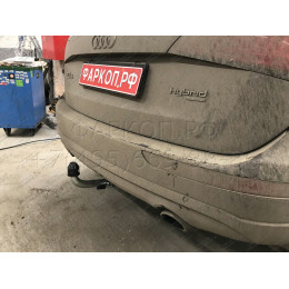 A046C GALIA Полностью оцинкованный фаркоп на Audi Q5 2008-2016. Подрозетник убирается за бампер. Тип шара: C (горизонтальный съемный). Невидимый вырез ба