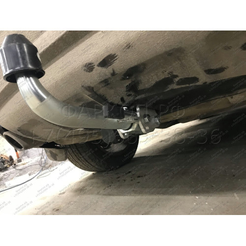 A046C GALIA Полностью оцинкованный фаркоп на Audi Q5 2008-2016. Подрозетник убирается за бампер. Тип шара: C (горизонтальный съемный). Невидимый вырез бампера. Нагрузки: 2400/80 кг, масса фаркопа 19,77 кг