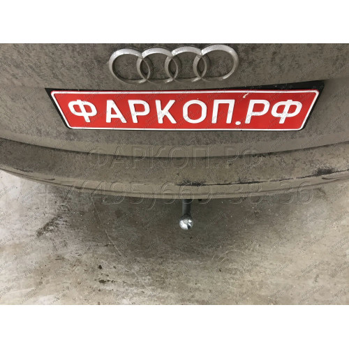 A046C GALIA Полностью оцинкованный фаркоп на Audi Q5 2008-2016. Подрозетник убирается за бампер. Тип шара: C (горизонтальный съемный). Невидимый вырез бампера. Нагрузки: 2400/80 кг, масса фаркопа 19,77 кг