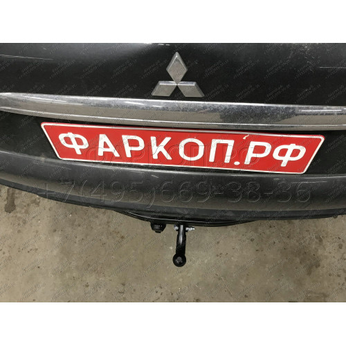 4166-A ORIS Фаркоп на Mitsubishi Pajero Sport 2 2008-2016, Mitsubishi Pajero Sport 3 2016-2021 без выреза в бампере. Тип шара: A. Нагрузки: 2500/100 кг, масса фаркопа 20,5 кг (без электрики в комплекте)