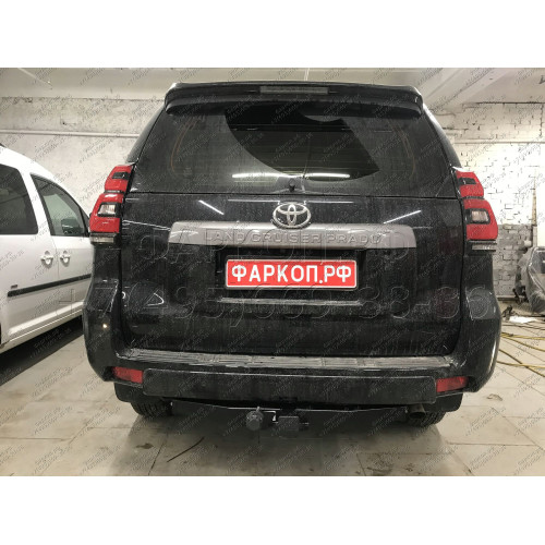 FA 0602-E Бизон Фаркоп на Toyota Land Cruiser Prado 150 2009-2023, Toyota Land Cruiser Prado 120 2002-2010 без подрезки бампера. Тип шара: E (легкосъемный шар под квадрат). Нагрузки: 3300/120 кг. Не комплектуется электрикой