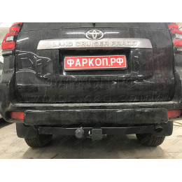 FA 0602-E Бизон Фаркоп на Toyota Land Cruiser Prado 150 2009-2023, Toyota Land Cruiser Prado 120 2002-2010 без подрезки бампера. Тип шара: E (легкосъемный шар под квадрат). Нагрузки: 3