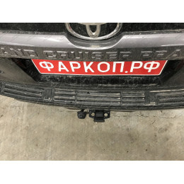 FA 0602-E Бизон Фаркоп на Toyota Land Cruiser Prado 150 2009-2023, Toyota Land Cruiser Prado 120 2002-2010 без подрезки бампера. Тип шара: E (легкосъемный шар под квадрат). Нагрузки: 3