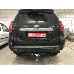 FA 0602-E Бизон Фаркоп на Toyota Land Cruiser Prado 150 2009-2023, Toyota Land Cruiser Prado 120 2002-2010 без подрезки бампера. Тип шара: E (легкосъемный шар под квадрат). Нагрузки: 3