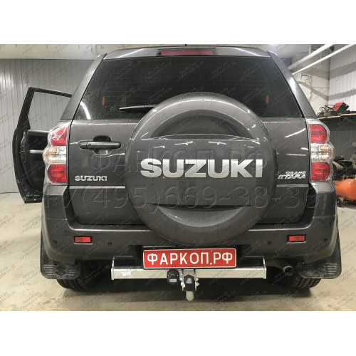 S114A GALIA Полностью оцинкованный фаркоп на Suzuki Grand Vitara 3 двери 2005-2016. Тип шара: A. Установка без снятия и выреза бампера. Нагрузки: 1800/90 кг, масса фаркопа 15,32 кг
