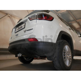 J011C GALIA Полностью оцинкованный фаркоп на Jeep Renegade 2014-, FIAT 500X 2014-, Jeep Compass 2017-. Тип шара: C (горизонтальный съемный). Требуется вырез в бампере. Нагр
