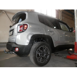 J011C GALIA Полностью оцинкованный фаркоп на Jeep Renegade 2014-, FIAT 500X 2014-, Jeep Compass 2017-. Тип шара: C (горизонтальный съемный). Требуется вырез в бампере. Нагр