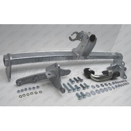 J011C GALIA Полностью оцинкованный фаркоп на Jeep Renegade 2014-, FIAT 500X 2014-, Jeep Compass 2017-. Тип шара: C (горизонтальный съемный). Требуется вырез в бампере. Нагр