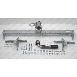 J011C GALIA Полностью оцинкованный фаркоп на Jeep Renegade 2014-, FIAT 500X 2014-, Jeep Compass 2017-. Тип шара: C (горизонтальный съемный). Требуется вырез в бампере. Нагр