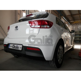 K039A GALIA Полностью оцинкованный фаркоп на Kia Rio хетчбек (европейская версия) 2017-2021. Тип шара: A. Установка без выреза бампера. Нагрузки: 1200/80 кг, м