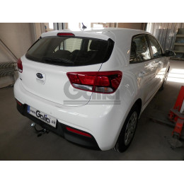 K039A GALIA Полностью оцинкованный фаркоп на Kia Rio хетчбек (европейская версия) 2017-2021. Тип шара: A. Установка без выреза бампера. Нагрузки: 1200/80 кг, м