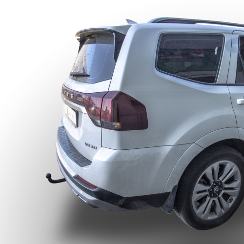 K118-A Лидер-плюс ТСУ для Kia Mohave 2009-2018. Требуется подрезка бампера. Нагрузки: 1500/75 кг, масса фаркопа 18,56 кг (без электрики в комплекте)