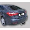 K127-A Лидер-плюс ТСУ для Kia Cerato 2013-2018 без выреза бампера. Нагрузки: 1300/75 кг, масса фаркопа 14,5 кг (без электрики в комплекте)