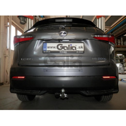 L027C GALIA Полностью оцинкованный фаркоп на Lexus NX 2014-2021. Тип шара: C (горизонтальный съемный). Невидимый вырез бампера. Нагрузки: 1500/80 кг, масса фар