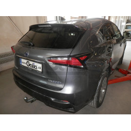 L027C GALIA Полностью оцинкованный фаркоп на Lexus NX 2014-2021. Тип шара: C (горизонтальный съемный). Невидимый вырез бампера. Нагрузки: 1500/80 кг, масса фар
