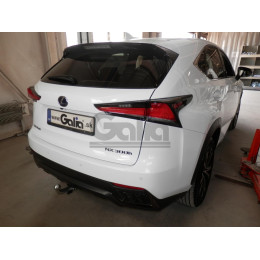 L027C GALIA Полностью оцинкованный фаркоп на Lexus NX 2014-2021. Тип шара: C (горизонтальный съемный). Невидимый вырез бампера. Нагрузки: 1500/80 кг, масса фар