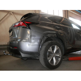 L027C GALIA Полностью оцинкованный фаркоп на Lexus NX 2014-2021. Тип шара: C (горизонтальный съемный). Невидимый вырез бампера. Нагрузки: 1500/80 кг, масса фар