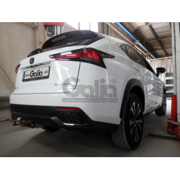 L027C GALIA Полностью оцинкованный фаркоп на Lexus NX 2014-2021. Тип шара: C (горизонтальный съемный). Невидимый вырез бампера. Нагрузки: 1500/80 кг, масса фар