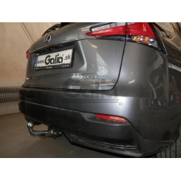 L027C GALIA Полностью оцинкованный фаркоп на Lexus NX 2014-2021. Тип шара: C (горизонтальный съемный). Невидимый вырез бампера. Нагрузки: 1500/80 кг, масса фар