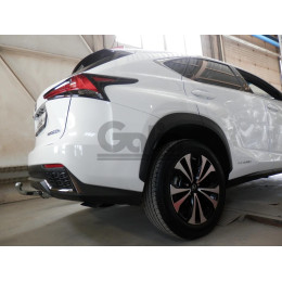 L027C GALIA Полностью оцинкованный фаркоп на Lexus NX 2014-2021. Тип шара: C (горизонтальный съемный). Невидимый вырез бампера. Нагрузки: 1500/80 кг, масса фар